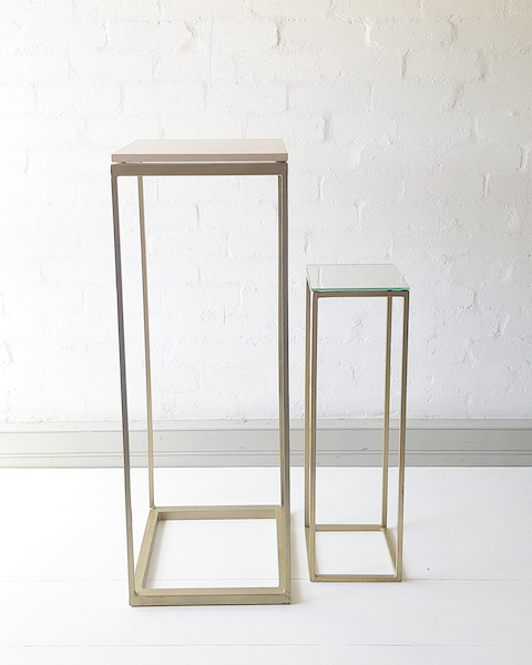 Display Plinth Frame Stand - Gold - <p style='text-align: center;'>R 150</p>